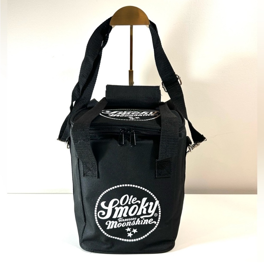 Ole Smoky Black Insulated Duffel Cooler Bag with Shoulder Strap